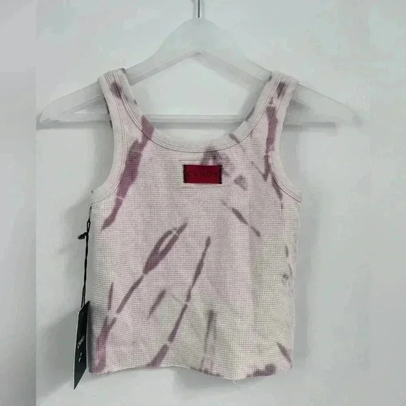 CHNGE TIGER STRIPE TIE DYE
LOGO RIBBED TANK (MAUVE/CHALK) NEW WITH TAG - Picture 6 of 6